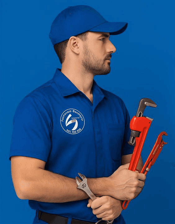 tecnico-fontanero-villajoyosa.webp Técnico fontanero 24 h en Villajoyosa con llave grifa y uniforme azul corporativo
